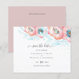 BUDGET Hellebore Turquoise Peach Floral Mariage