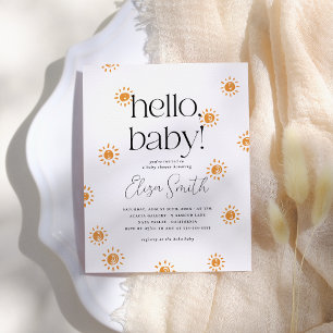 Budget Hello Baby Boho Sunshine Baby shower