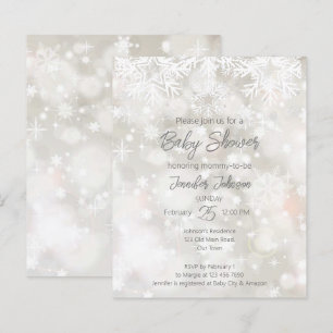 Budget Hiver baby shower de couleurs pastel enneig