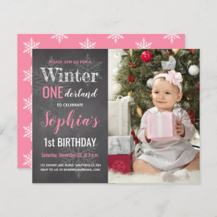 Budget Hiver Onederland 1er Anniversaire Invitatio