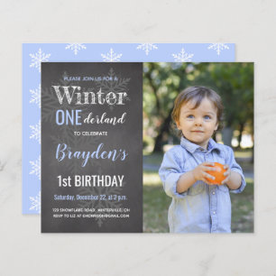 Budget Hiver Onederland 1er Anniversaire Invitatio