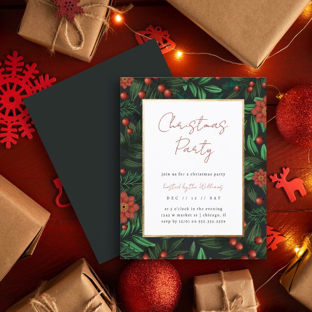 Budget Holly Berries Foliing Noël Party (Créateur téléchargé)