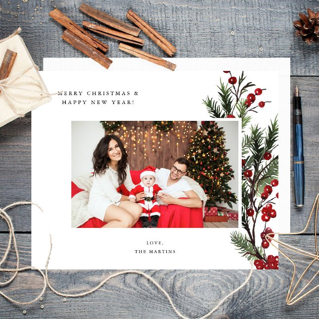 Budget Holly Berry H Photo Holiday ou Noël (Créateur téléchargé)