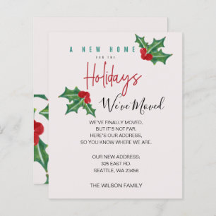 Budget Holly Nous avons déménagé Faire-part de vac