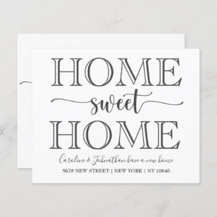 Budget Home Sweet Home Moving Faire-part