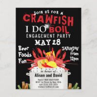 BUDGET I FAIRE Fiançailles Crawfish Invitation à é