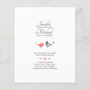 Budget Inséparables Moderne Mariage Corail Invite