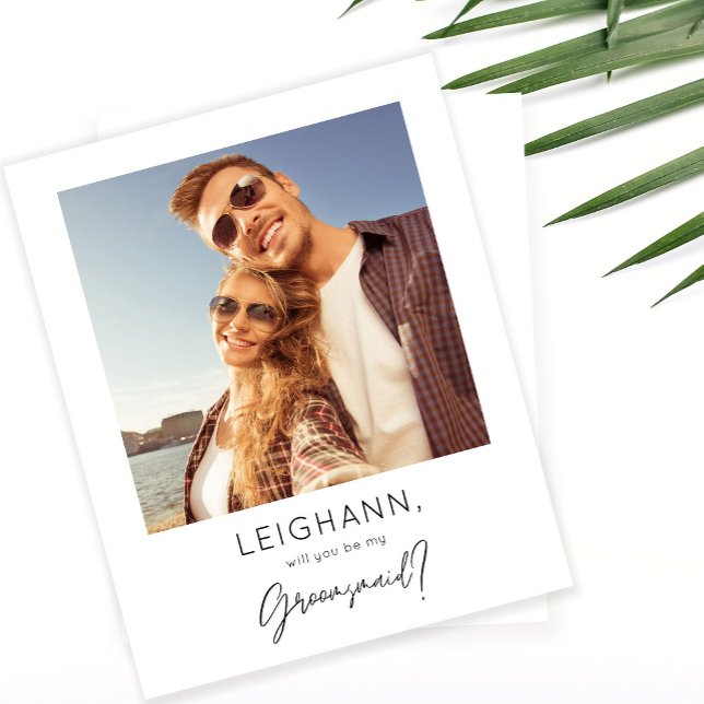 Budget Instantané Photo Be My Groomsmaid Propositi (Créateur téléchargé)