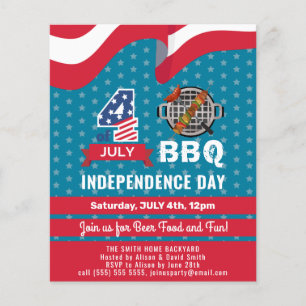BUDGET Invitation BBQ Bleu Blanc Rouge du 4 JUILLE