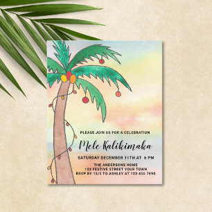 Budget Invitation du parti Mele Kalikimaka