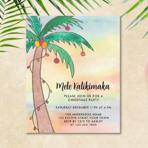 Budget Invitation du parti Mele Kalikimaka