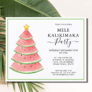 Budget Invitation du parti Mele Kalikimaka