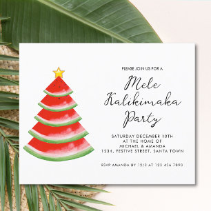 Budget Invitation du parti Mele Kalikimaka