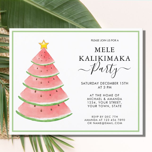 Budget Invitation du parti Mele Kalikimaka (Créateur téléchargé)