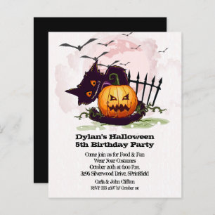 Budget Jack o' Lantern Halloween Invitations d'ann