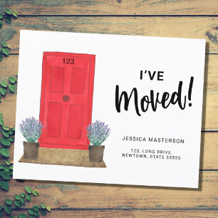 Budget J'ai déménagé Porte Déménagement Faire-part