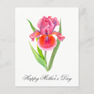 Budget Jolie aquarelle Florals Carte de jour des m