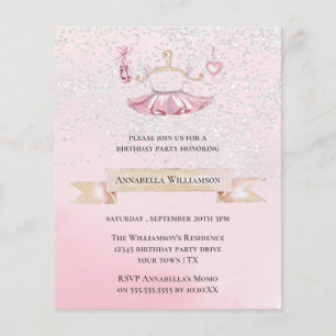 Budget Jote Ballet Chaussures & Tutu Anniversaire