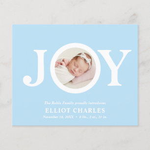 BUDGET Joy Blue CHIC Photo Baby First Christmas