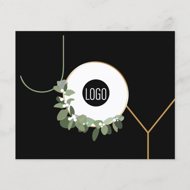 Budget Joy Business Logo Happy Holidays Corporate (Devant)