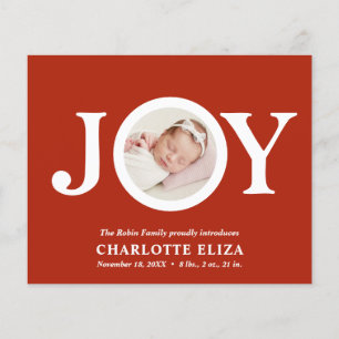 BUDGET Joy RED CHIC Photo Baby First Christmas
