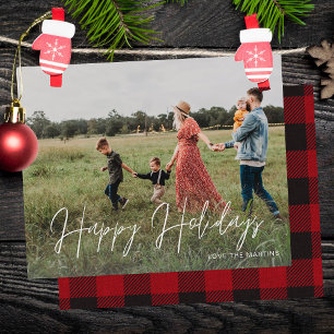 Budget Joyeuses Vacances Moderne Script Photo 2