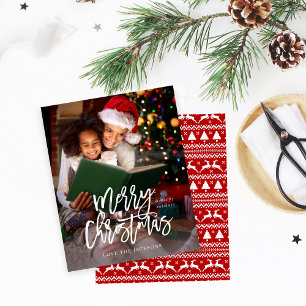 Budget Joyeux calligraphie de Noël Photo verticale