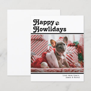 BUDGET Joyeux Howlidays Pet Dog Christmas Card