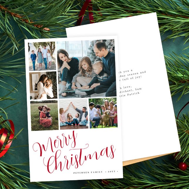 Budget Joyeux Noël 6 photo carte de typographie ro (Créateur téléchargé)