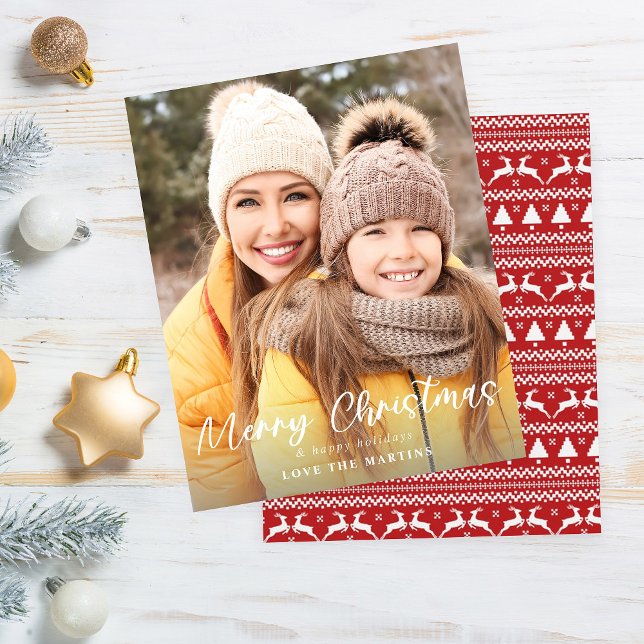 Budget Joyeux Noël amusant Script photo verticale (Créateur téléchargé)