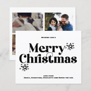 BUDGET Joyeux Noël Carte photo audacieux