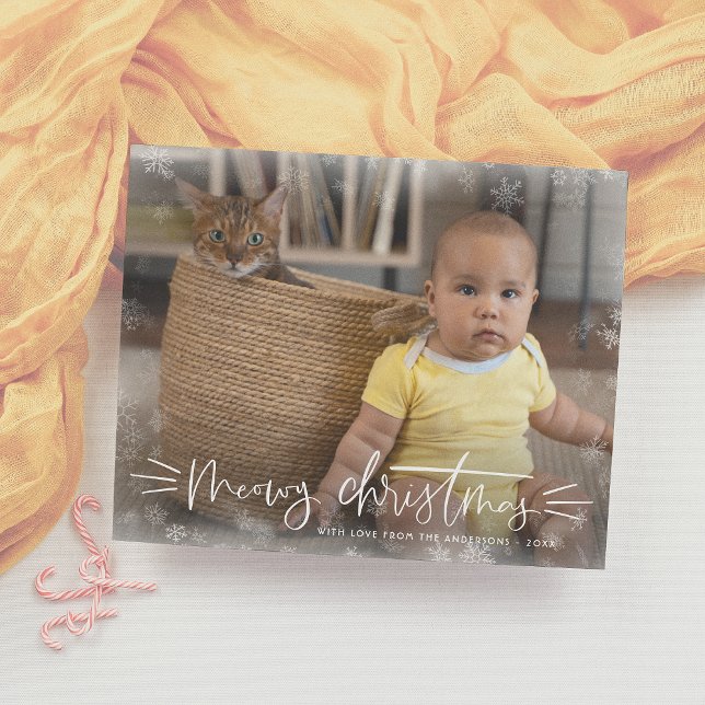 Budget Joyeux Noël Chat Fête de Noël Photo (Créateur téléchargé)