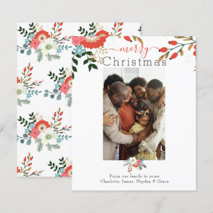BUDGET Joyeux Noël Fête Photo Florale