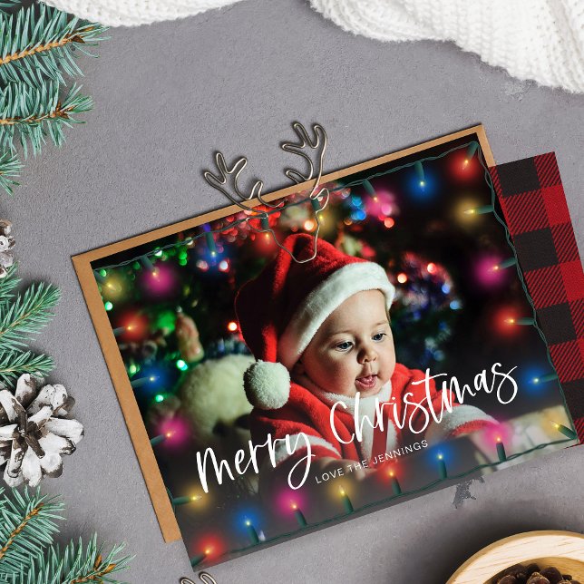 Budget Joyeux Noël Lumières Photo (Créateur téléchargé)