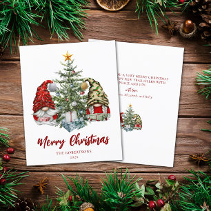 Budget Joyeux Noël mignonne Gnomes Carte de vacanc