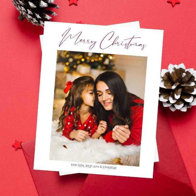 Budget Joyeux Noël moderne minimaliste photo (Créateur téléchargé)