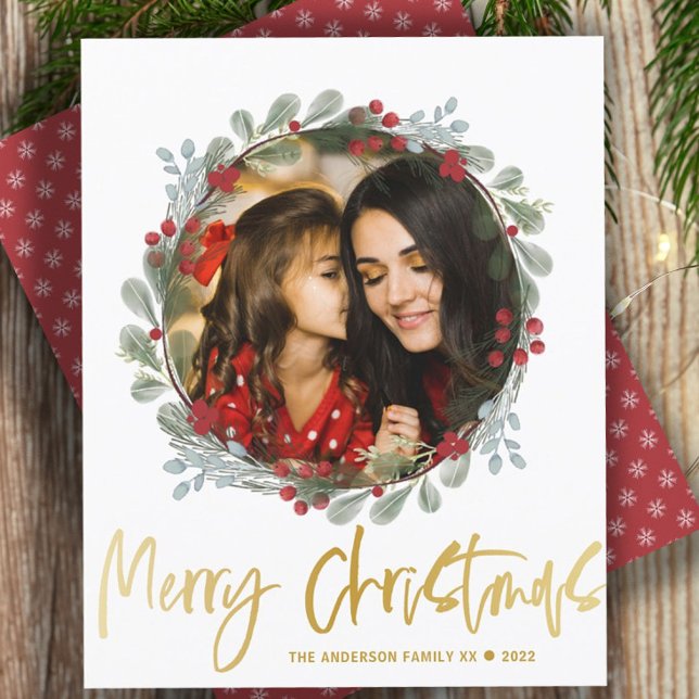 Budget Joyeux Noël Photo Botanique (Créateur téléchargé)