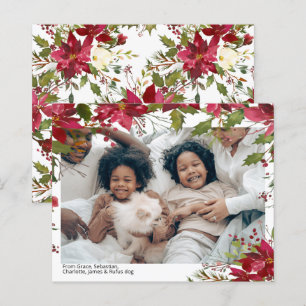 BUDGET Joyeux Noël Photo Poinsettia Flower