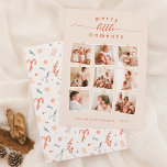 Budget Joyeux Petits Moments 9 Photo Noël<br><div class="desc">Découvrez l'essence de la convivialité avec nos Cartes de budget photo de Noël "Joyeux petits moments". Le message est écrit en haut de la carte, avec "petit" écrit en calligraphie de script élégante, orné de simples fioritures à chaque extrémité. Ci-dessous, neuf photos de famille personnalisées sont disposées naturellement, comme si...</div>