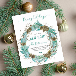 Budget Joyeux vacances déménagement faire-part