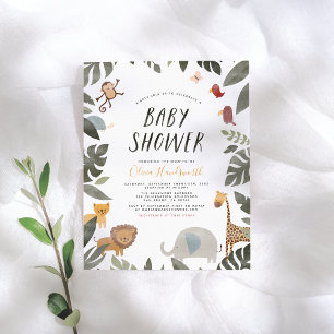 Budget Jungle Animaux Histoire Livre Baby shower G