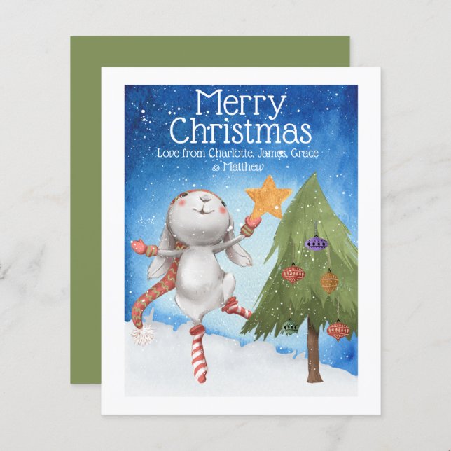 BUDGET Lapin de Noël Lapin Décoration Arbre (Devant / Derrière)