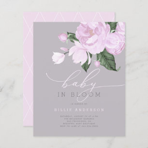 Budget Lavender Grey Floral Baby in Bloom Douche