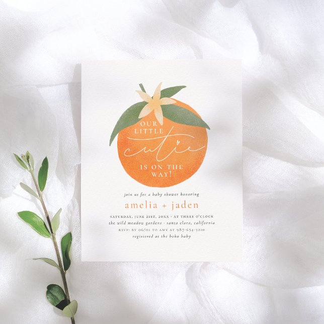 Budget Le Baby shower de Little Cutie Orange Coupl (Créateur téléchargé)