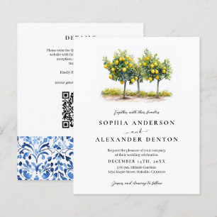 Budget Lemon Tree photo All in One Wedding Invitat