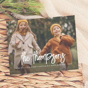 Budget Lettre à la main Nom de famille 2 Fête phot