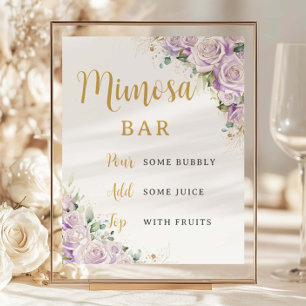 Budget Lilac Purple Rose Floral Fleurs Mimosa Bar