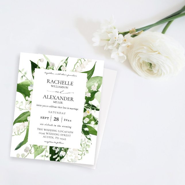 Budget Lily de la Vallée Blanc Floral Mariage 2 (Créateur téléchargé)