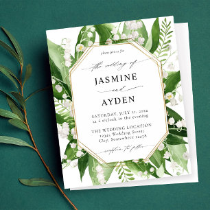 Budget Lily de la Vallée Mariage floral blanc