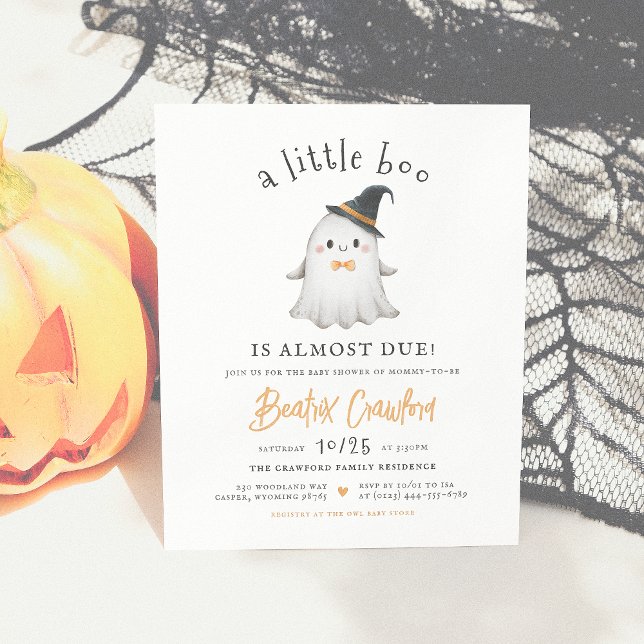 Budget Little Boo Halloween Baby shower garçon (Créateur téléchargé)